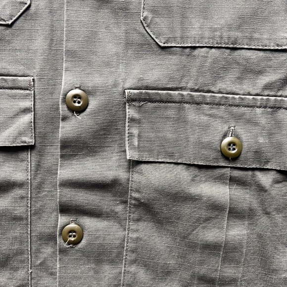 Stan Ray 4 Pocket Jacket - Olive Sateen - Ripstop - Made in USA - Picture 4 of 5